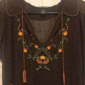 Sheer Lucky Brand Blouse